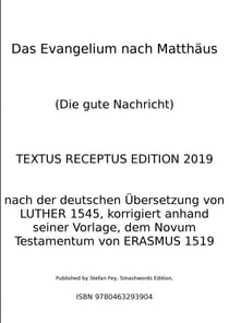 Das Evangelium nach Matthäus (Die gute Nachricht) 2019