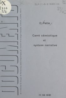 Carré sémiotique et syntaxe narrative - Exégèse structurale de Marc, ch. 5