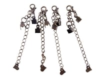 4 fermoirs mousqueton de 10 mm - Bronze - Créalia