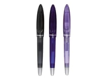 1 stylo plume - Bleu - Plumink - Plume moyenne - Ink - Coloris assortis