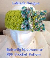 Butterfly Headband Crochet Pattern