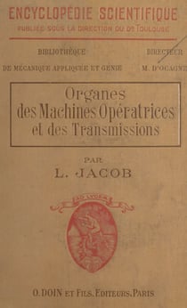 Organes des machines opératrices et des transmissions