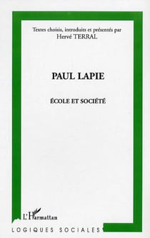 Paul Lapie - Ecole et société