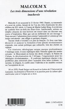 Malcolm X - Les trois dimensions d'une révolution inachevée