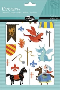 6 planches stickers - Dreamy - Chevaliers