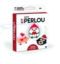 Kit mini perlou 2000 perles - Animaux Noël
