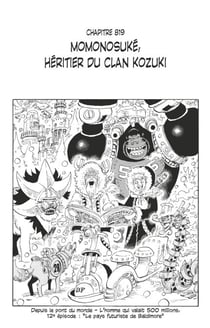 One Piece édition originale - Chapitre 819 - Momonosuké, héritier du clan Kozuki