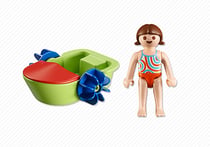 Enfant avec bateau à pédales - Playmobil - 6675