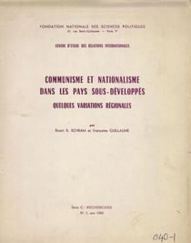 Communisme et nationalisme dans les pays sous-développés - Quelques variations régionales