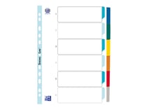 Lot de 6 intercalaires Oxford - A4 - Carton