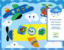 Caché dans le ciel - Coloriage magique - Djeco