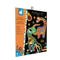 Kit créatif scratch art - Dinosaures