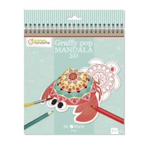 Cahier de coloriage Mandala garçon Graffy Pop Avenue Mandarine - Mille et  Une Feuilles