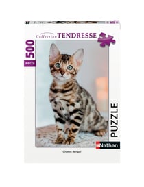 Nathan Puzzle 500 pièces - Chaton Bengal