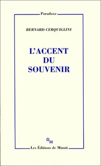 L'Accent du souvenir