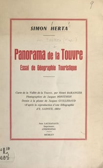 Panorama de la Touvre - Essai de géographie touristique