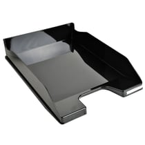 Corbeille à courrier Exacompta - noir glossy