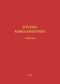 Études rabelaisiennes - Varia, tome LXI