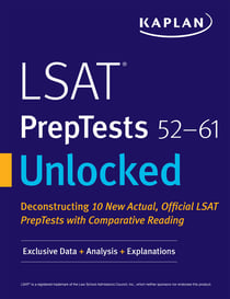 LSAT PrepTests 52-61 Unlocked - Exclusive Data + Analysis + Explanations