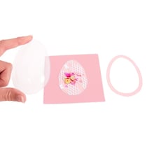 Dôme shaker sizzix 664336, oeuf/ballon 7.6 x 5.1cm, pack de 6