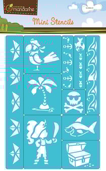 10 mini pochoirs - Pirates - Avenue Mandarine