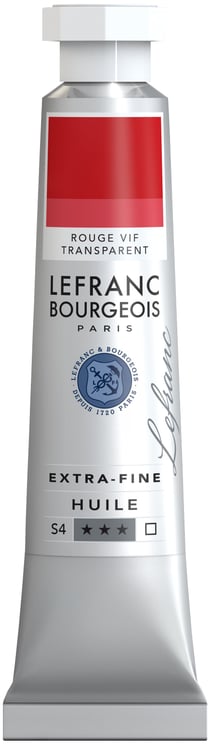 Peinture à l'huile extrafine - 20ml - rouge vif transparent