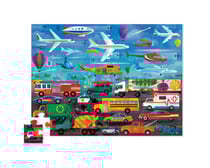 Puzzle Avions et véhicules - 48 pièces