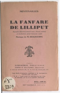 La fanfare de Lilliput - Saynète-divertissement avec chants mimés et évolutions pour garçons seuls