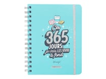 Agenda scolaire semainier 2020/2021 - Sketch - 15 x 19.5 cm - Mr Wonderful - Ces 365 jours, je vais les vivre à fond