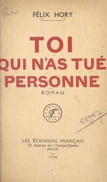Toi qui n'as tué personne