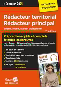 Concours Rédacteur territorial et Rédacteur principal - Catégorie B - Préparation rapide et complète à toutes les épreuves - Concours externe, interne et 3e voie - Concours 2025