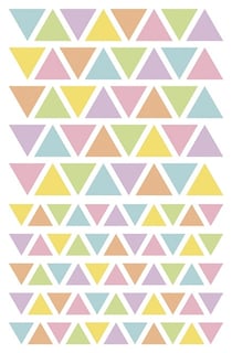 Gommettes colorées triangles  - Initial