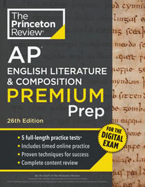 Princeton Review AP English Literature & Composition Premium Prep, 26th Edition - 5 Practice Tests + Digital Practice Online + Content Review