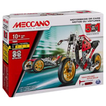 Voiture et moto - 5 modèles - Meccano