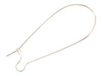 Boucles d'oreilles dormeuses fil 50 mm Créalia - Doré