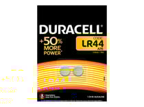 Pile bouton alcaline Duracell spéciale LR44 1,5 V, pack de 2 (76A / A76 / V13GA)