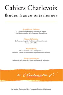 Cahiers Charlevoix 8 - Études franco-ontariennes