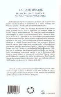 Victoire Tynaire 1831-1895 - Du socialisme utopique au postivisme prolétaire