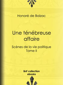 Une ténébreuse affaire - Scènes de la vie politique – Tome II