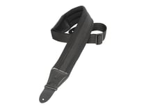 Sangle guitare noire en néoprène