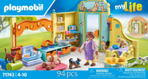Playmobil - Centre de soin : 8 chiens et soigneur - 71743