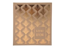 Livre d'or -21 x 19 cm - tranche or / palmyre