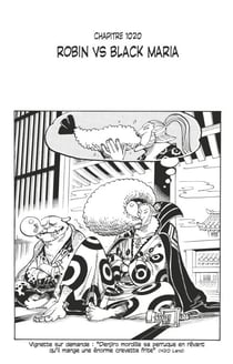 One Piece édition originale - Chapitre 1020 - Robin VS Black Maria
