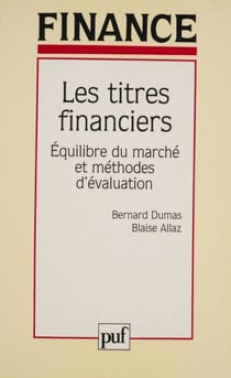 Les Titres financiers - Équilibre du marché et méthode d'évaluation