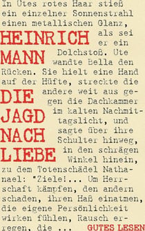 Die Jagd nach Liebe