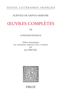 Œuvres complètes. T. VII - Correspondance