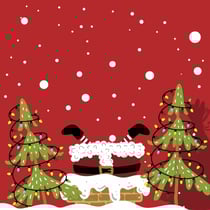 Lot de 20 serviettes Paper + Design - Moods of Santa - 33 x 33 cm