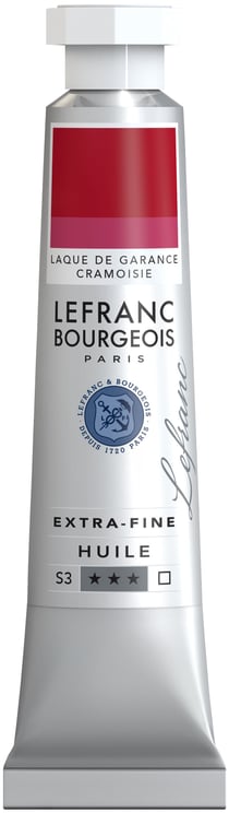 Peinture à l'huile Lefranc Bourgeois - Extra-fine - 20ml - Laque de Garance cramoisie