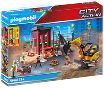 Mini-pelleteuse et chantier - Playmobil Laviedechantier - 70443