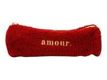 Trousse ronde - 1 compartiment - Amour Bordeaux - Cultura